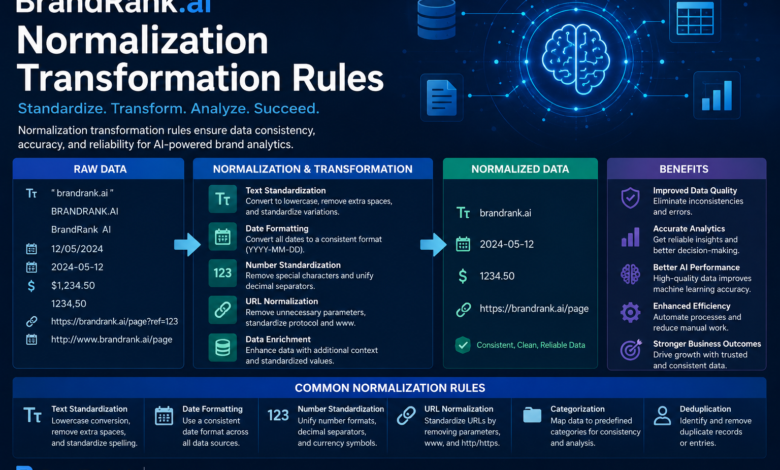 brandrank.ai normalization transformation rules​