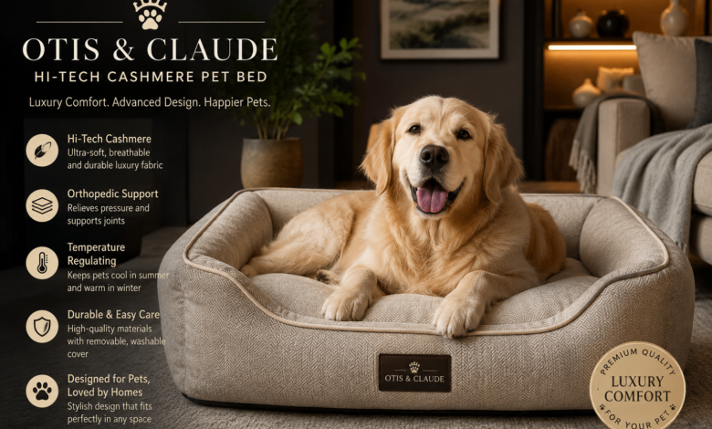 otis & claude hi-tech cashmere pet bed