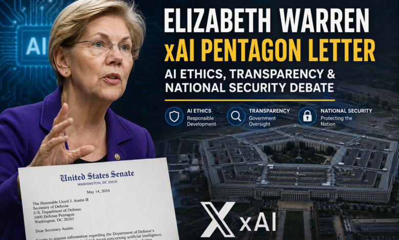 elizabeth warren xai pentagon letter